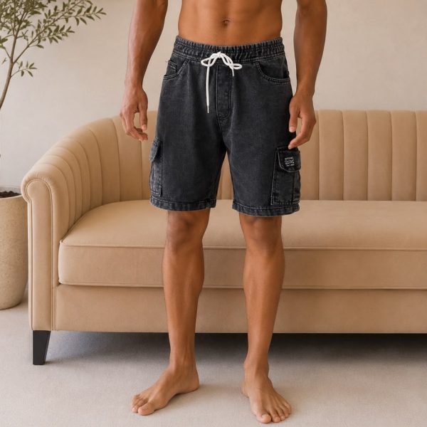 Cargo Pocket Acid Wash Shorts