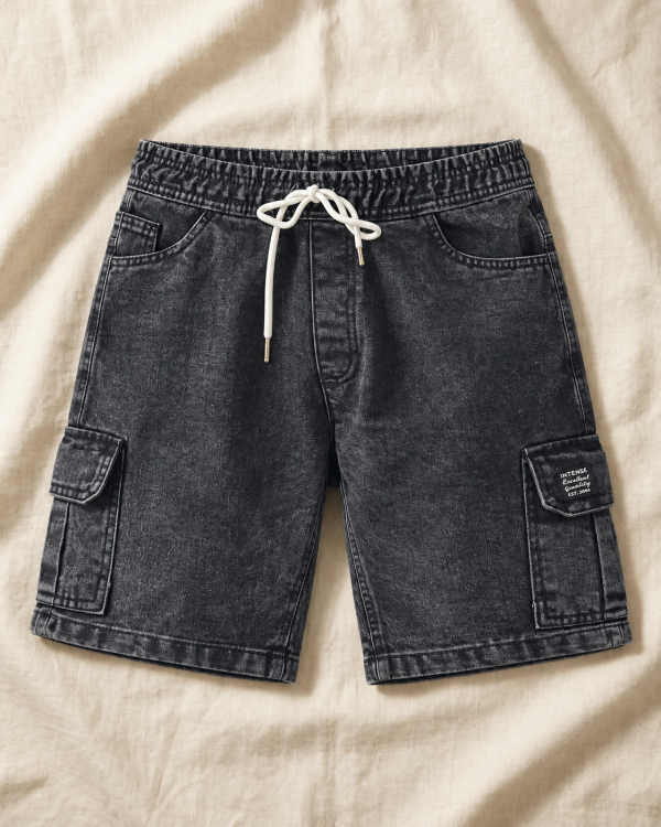 Cargo Pocket Acid Wash Shorts